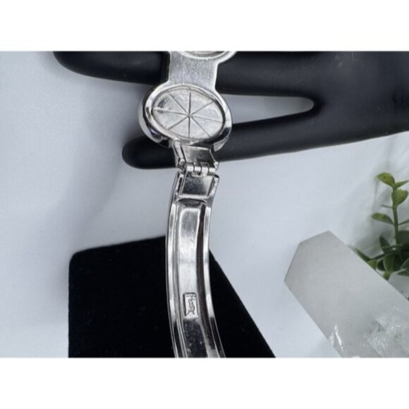 YSL Vintage Bangle Bracelet Silver Tone- Designer Beautiful Bracelet Vintage - Picture 15 of 16